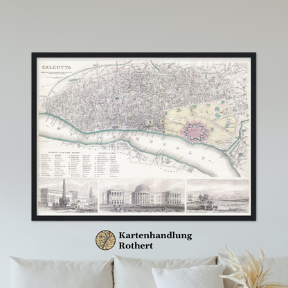 Historical city map  Test product horizontal 3 sizes