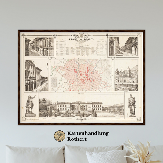 Historical city map  Test product horizontal 3 sizes