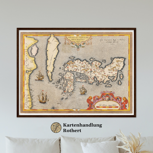 Historical city map  Test product horizontal 3 sizes