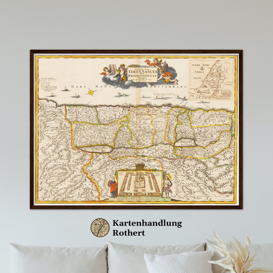 Historical city map  Test product horizontal 3 sizes