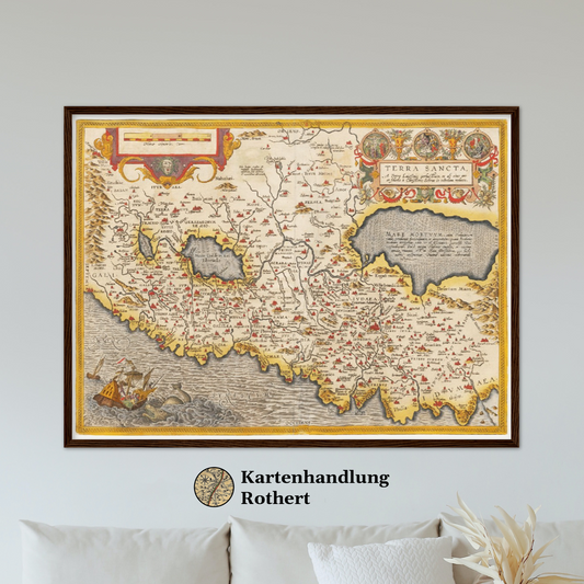 Historical city map  Test product horizontal 3 sizes