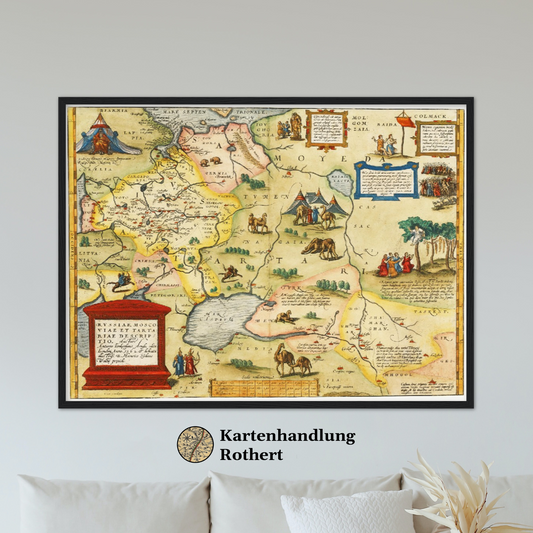 Historische Landkarte Russland um 1580