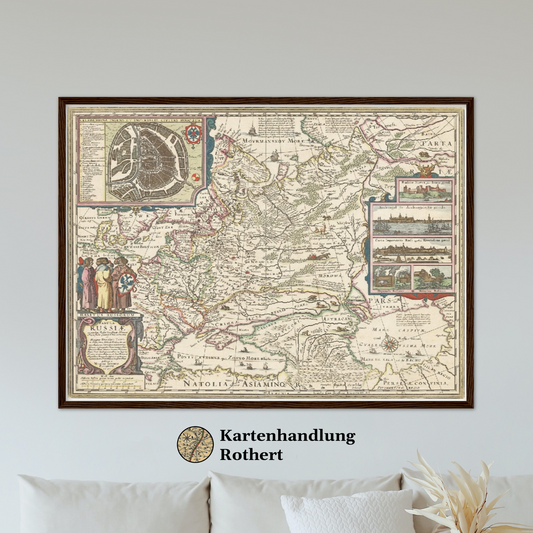 Historische Landkarte Russland um 1651