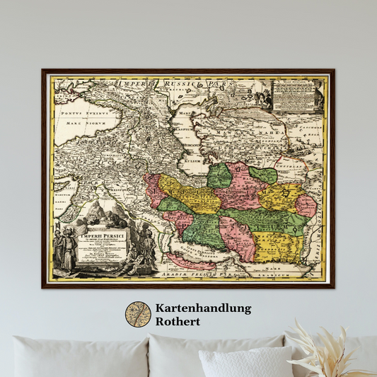 Historical city map  Test product horizontal 3 sizes