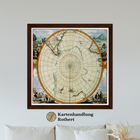 Historical city map  Test product horizontal 3 sizes