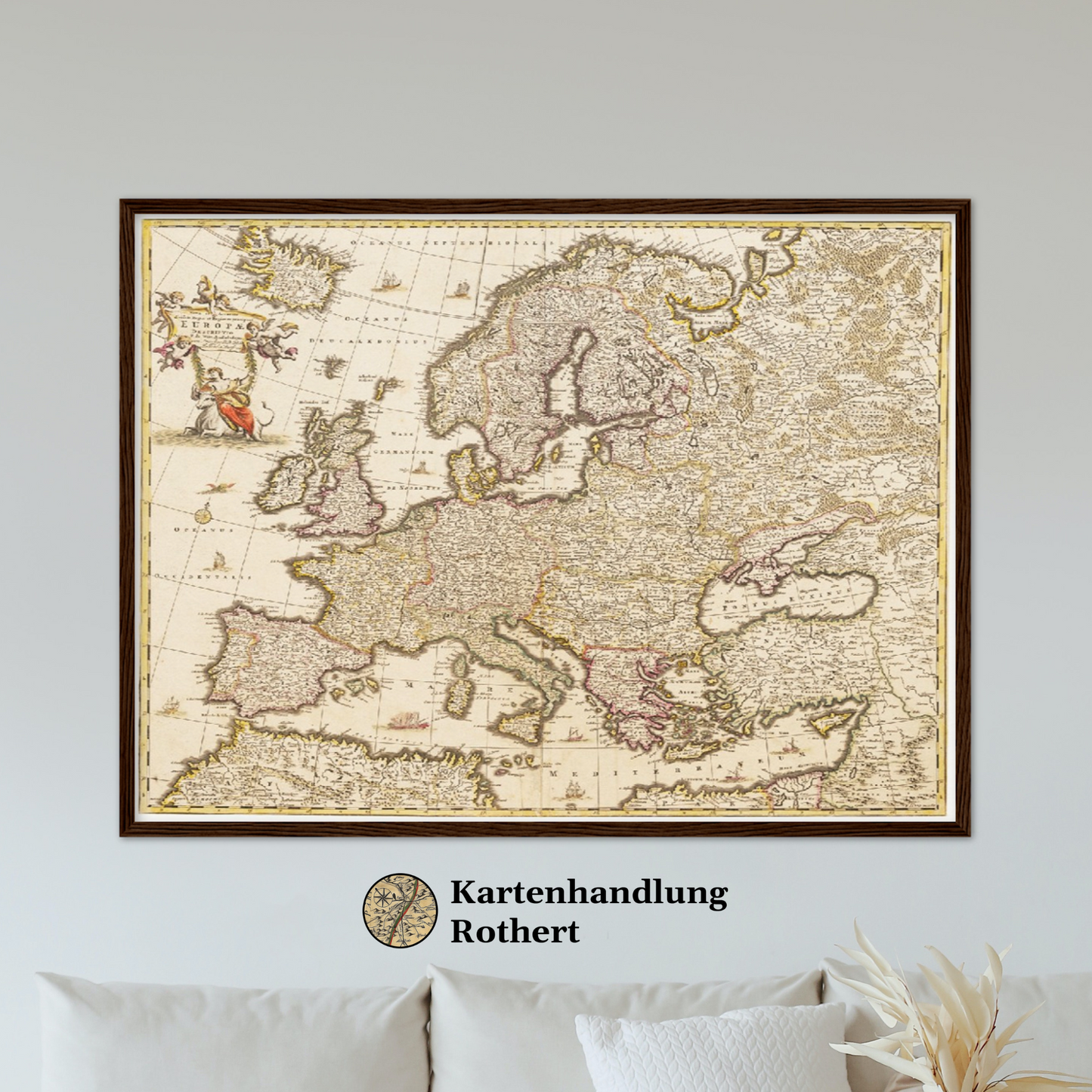 Historische Europakarte um 1698