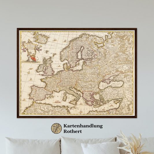 Historische Europakarte um 1698