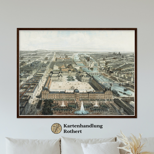 Historische Ansicht Paris um 1860