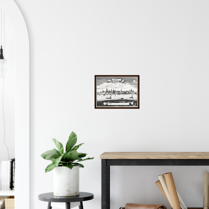 Historical city map  Test product horizontal 3 sizes