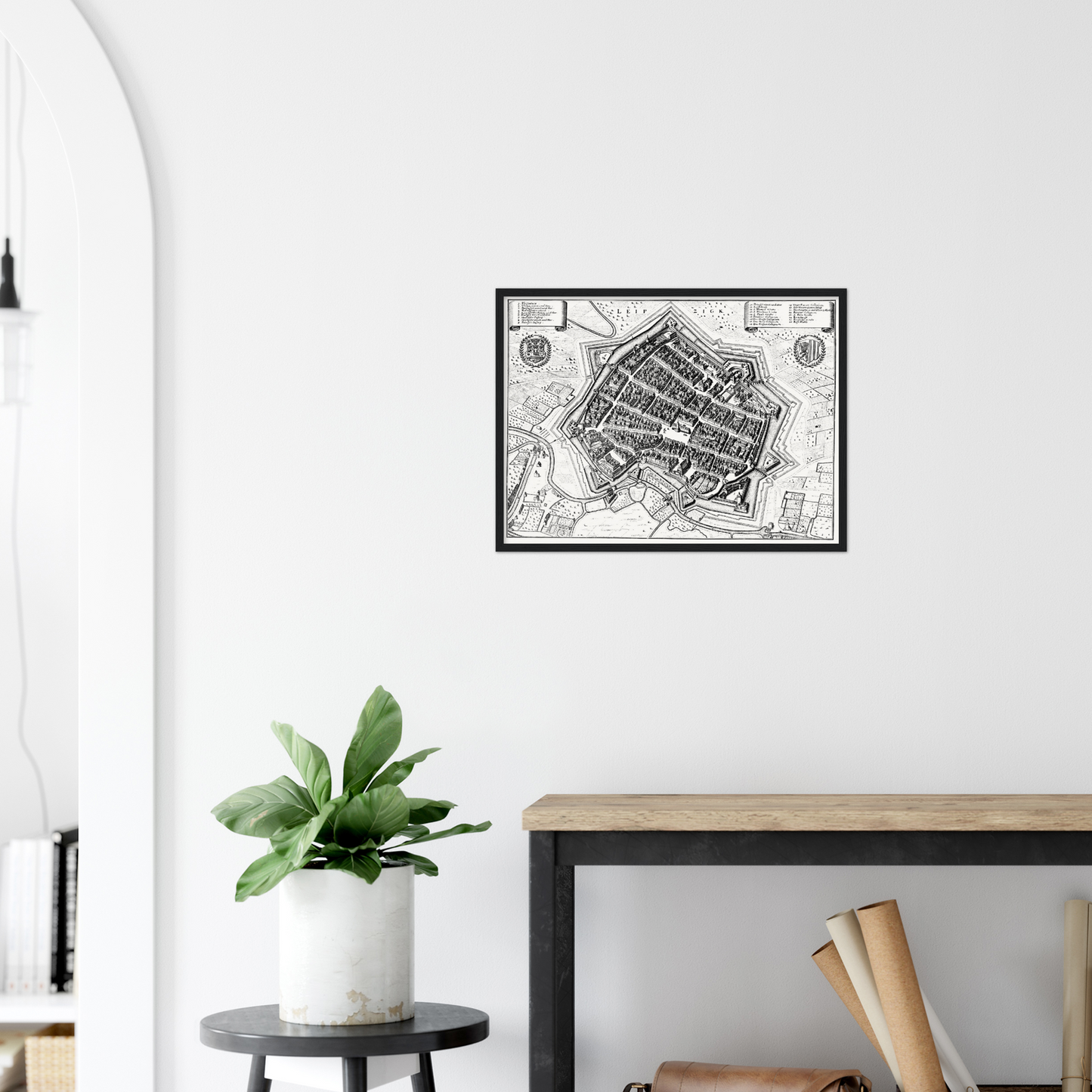 Historical city map  Test product horizontal 3 sizes