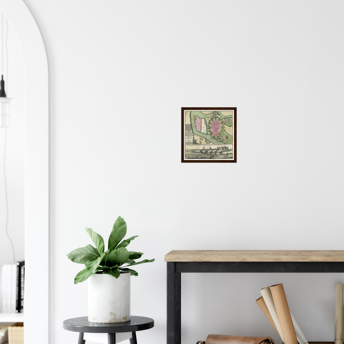 Historical city map  Test product horizontal 3 sizes