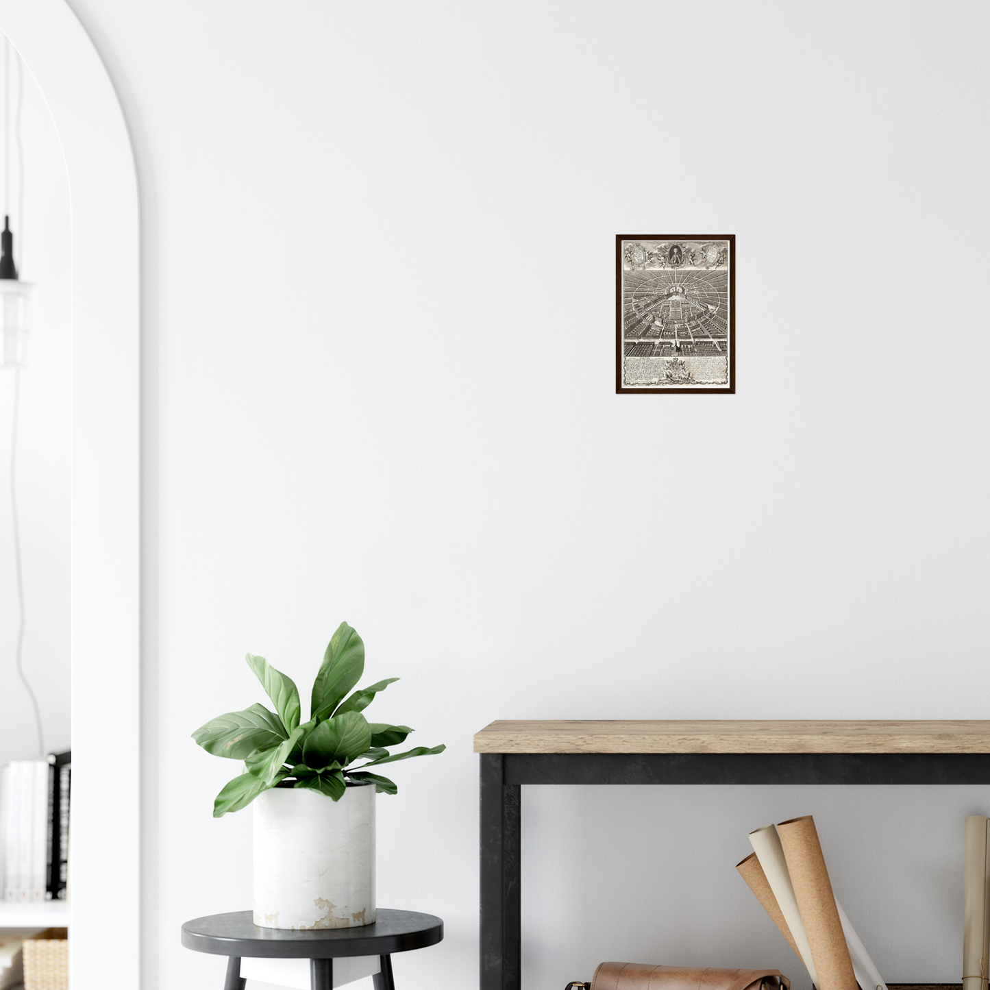 Historical city map  Test product horizontal 3 sizes