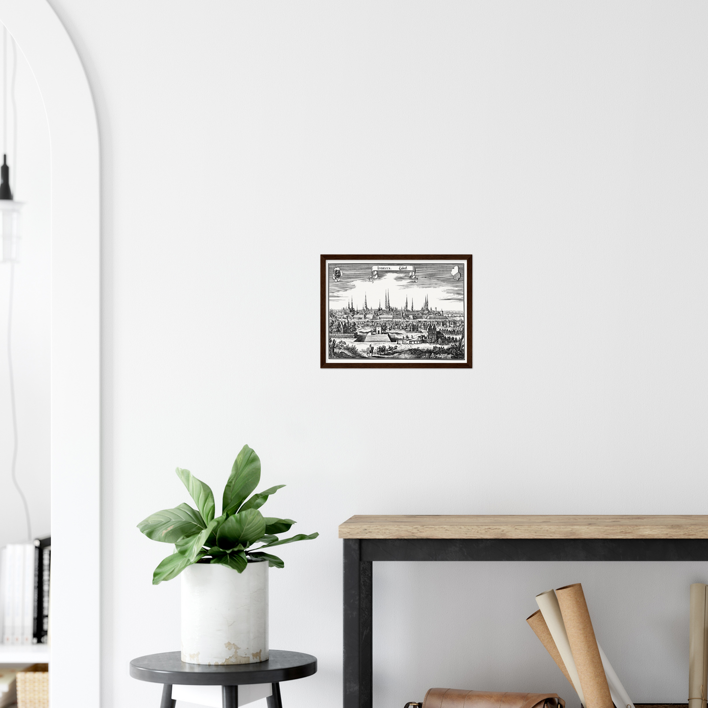 Historical city map  Test product horizontal 3 sizes