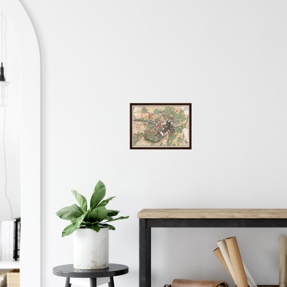 Historical city map  Test product horizontal 3 sizes