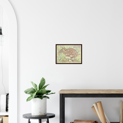 Historical city map  Test product horizontal 3 sizes