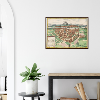 Historical city map  Test product horizontal 3 sizes