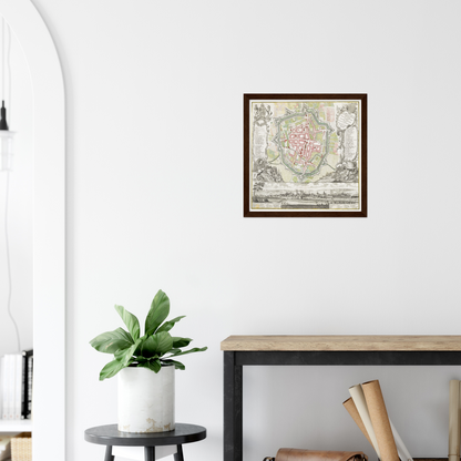 Historical city map  Test product horizontal 3 sizes