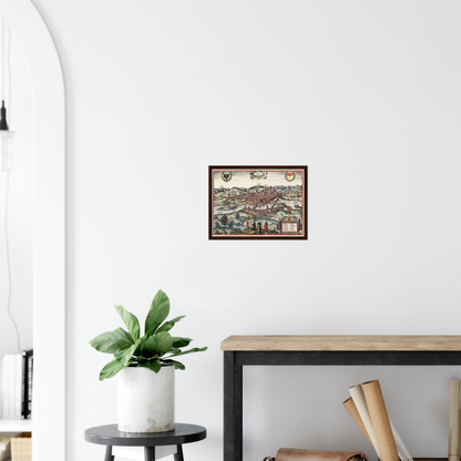 Historical city map  Test product horizontal 3 sizes