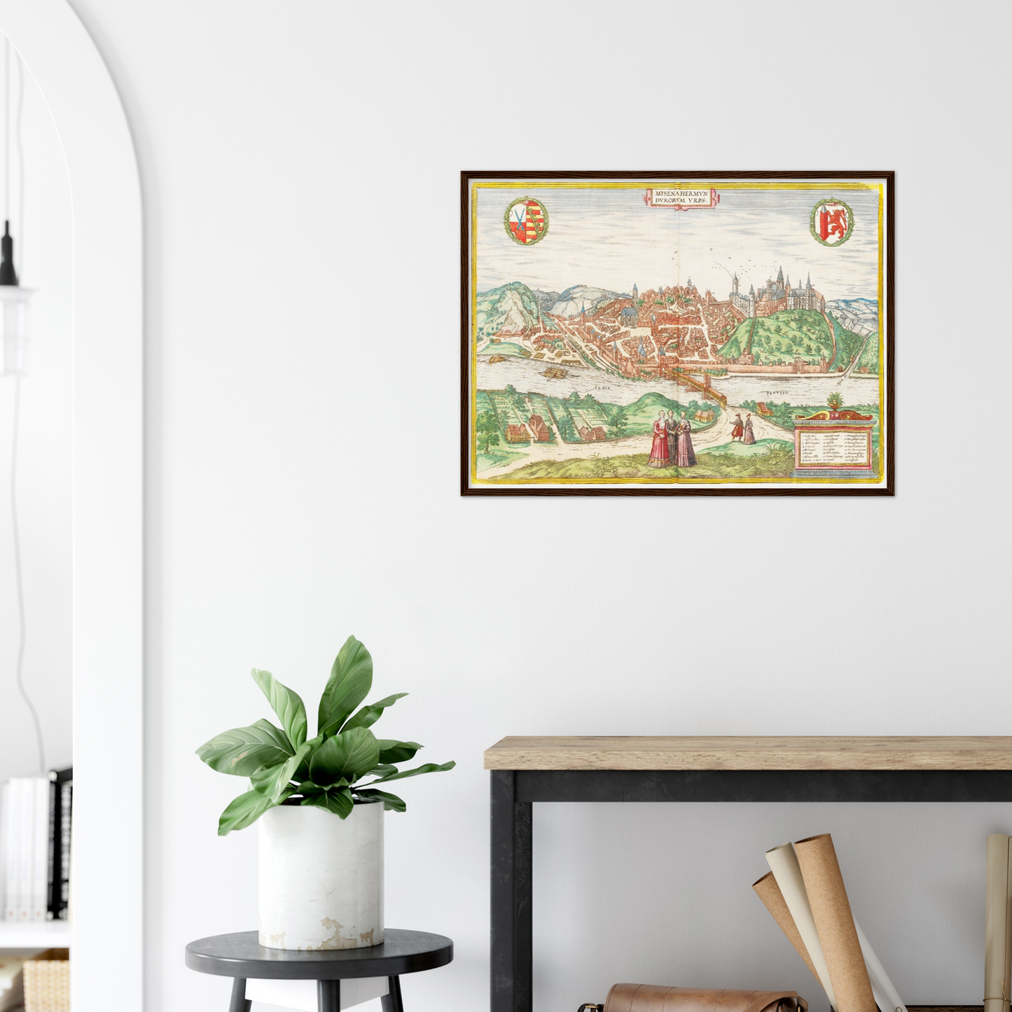 Historical city map  Test product horizontal 3 sizes