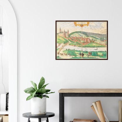 Historical city map  Test product horizontal 3 sizes