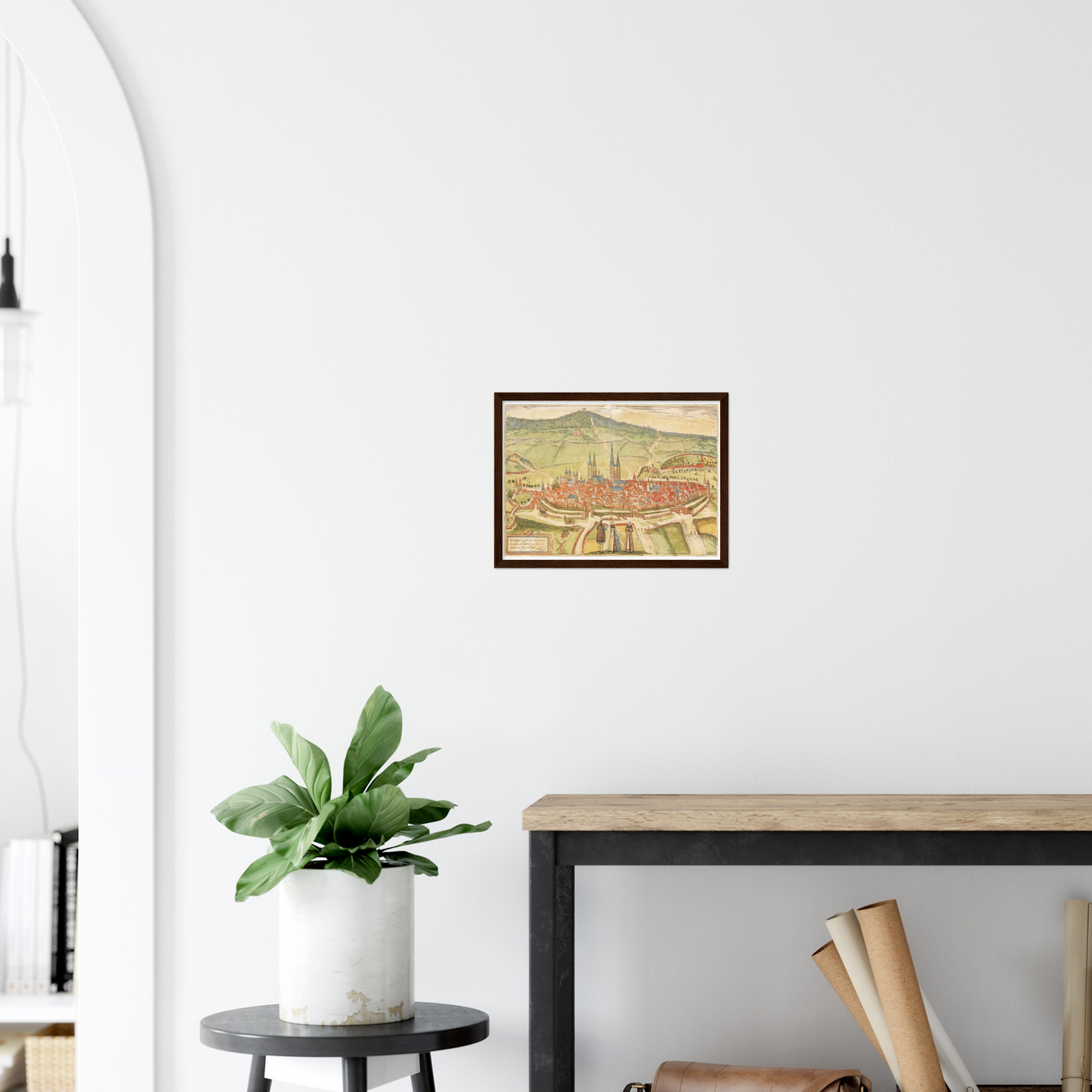 Historical city map  Test product horizontal 3 sizes