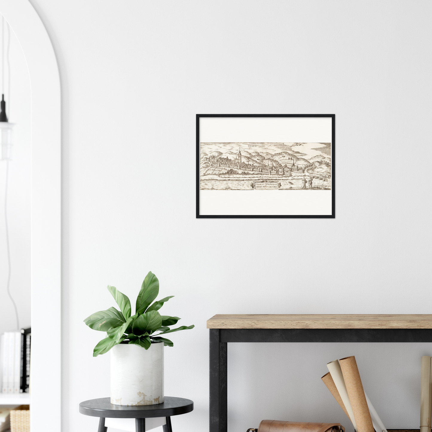 Historical city map  Test product horizontal 3 sizes