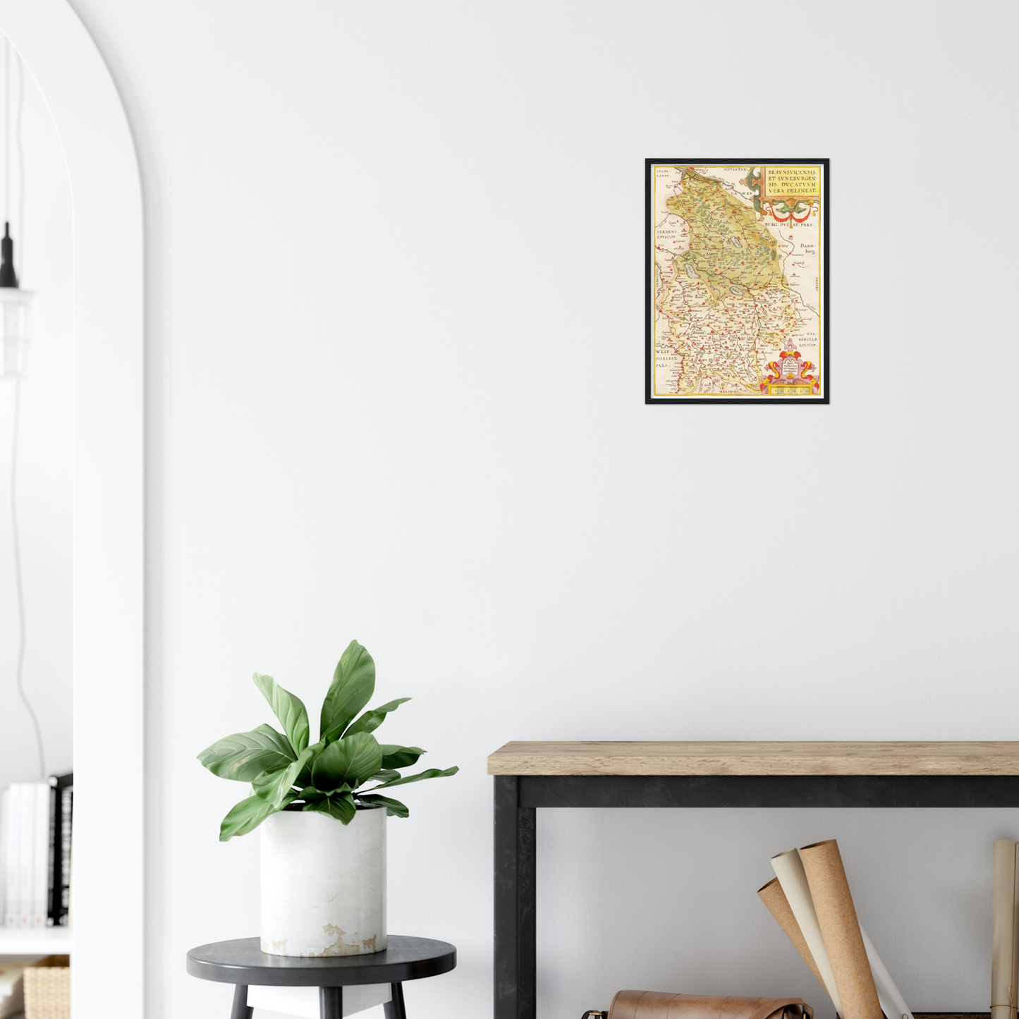 Historical city map  Test product horizontal 3 sizes