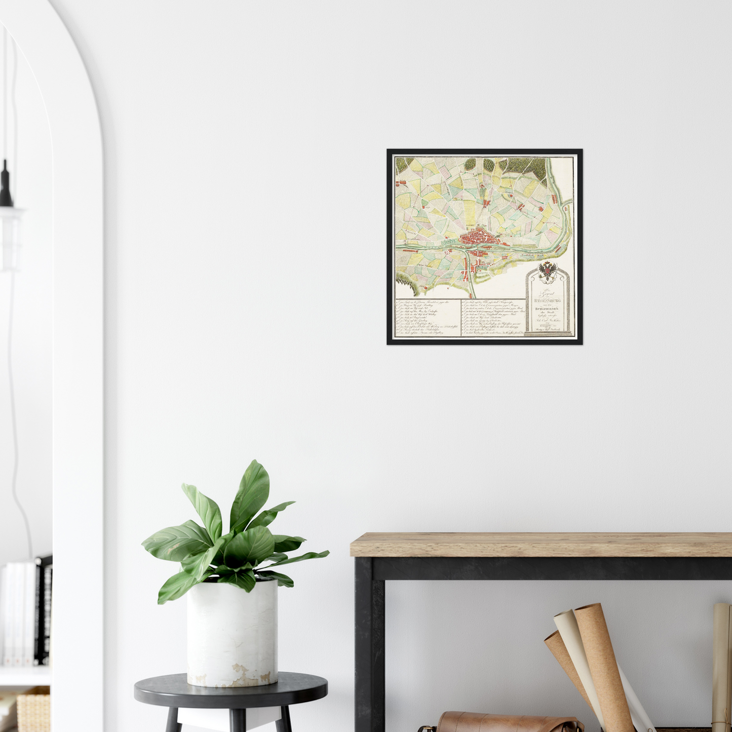 Historical city map  Test product horizontal 3 sizes