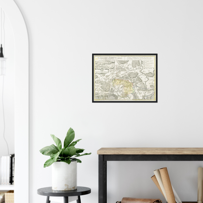 Historical city map  Test product horizontal 3 sizes