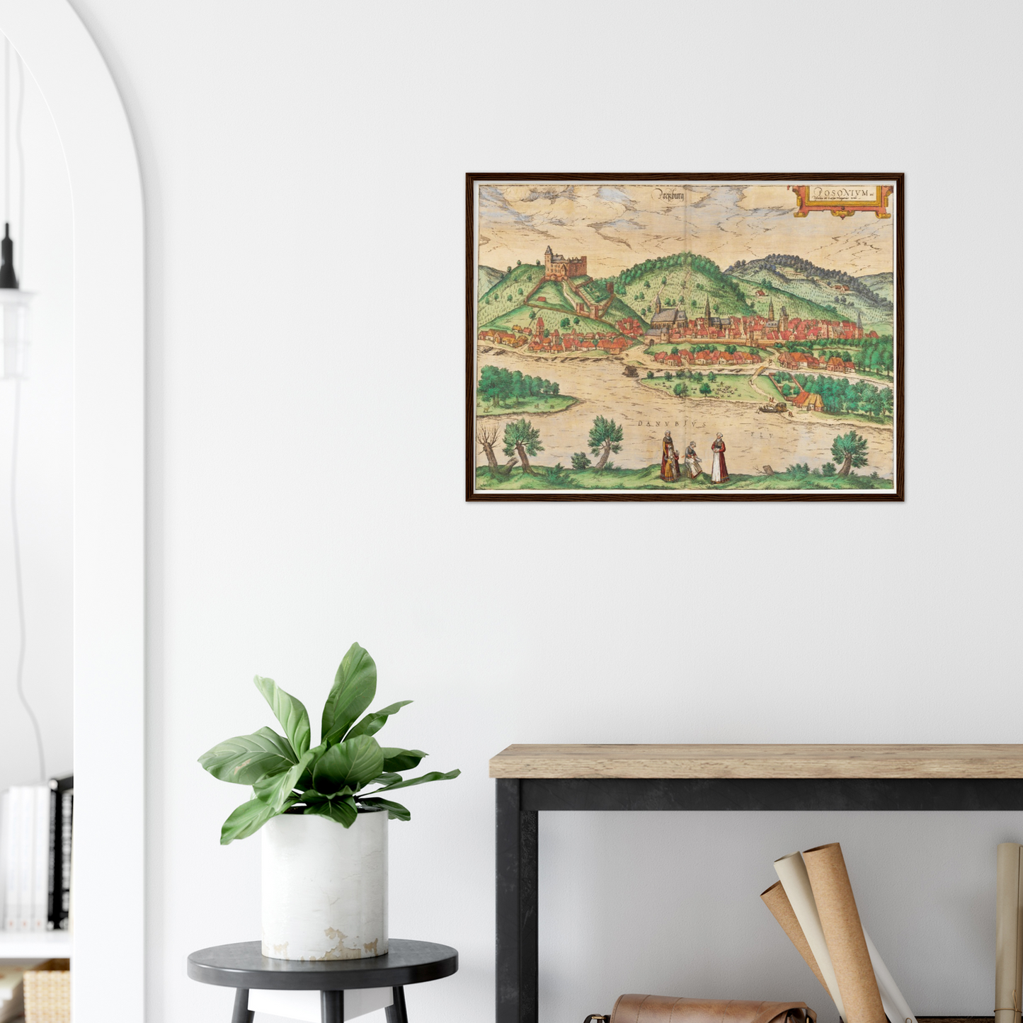 Historical city map  Test product horizontal 3 sizes