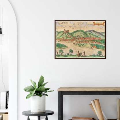 Historical city map  Test product horizontal 3 sizes