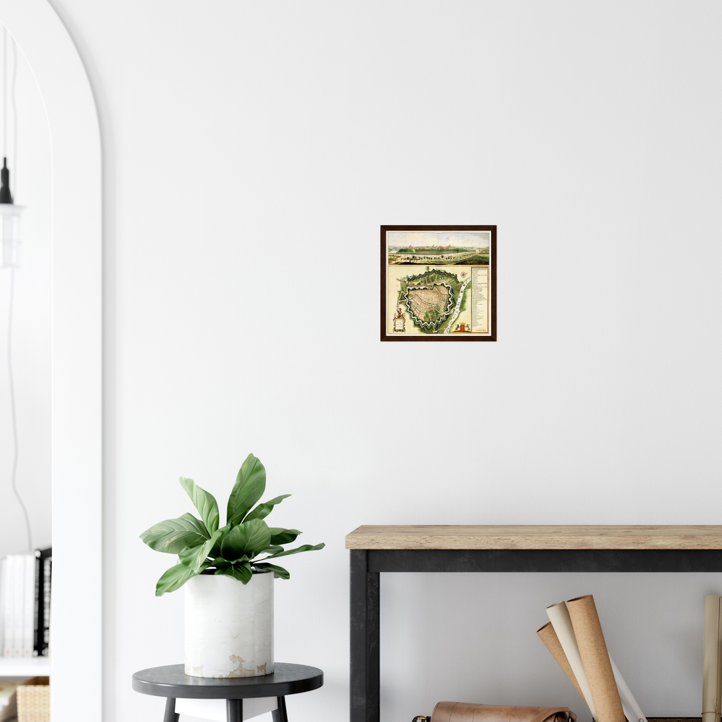 Historical city map  Test product horizontal 3 sizes