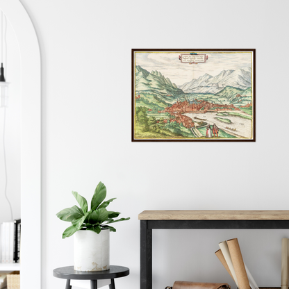 Historical city map  Test product horizontal 3 sizes