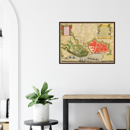 Historical city map  Test product horizontal 3 sizes