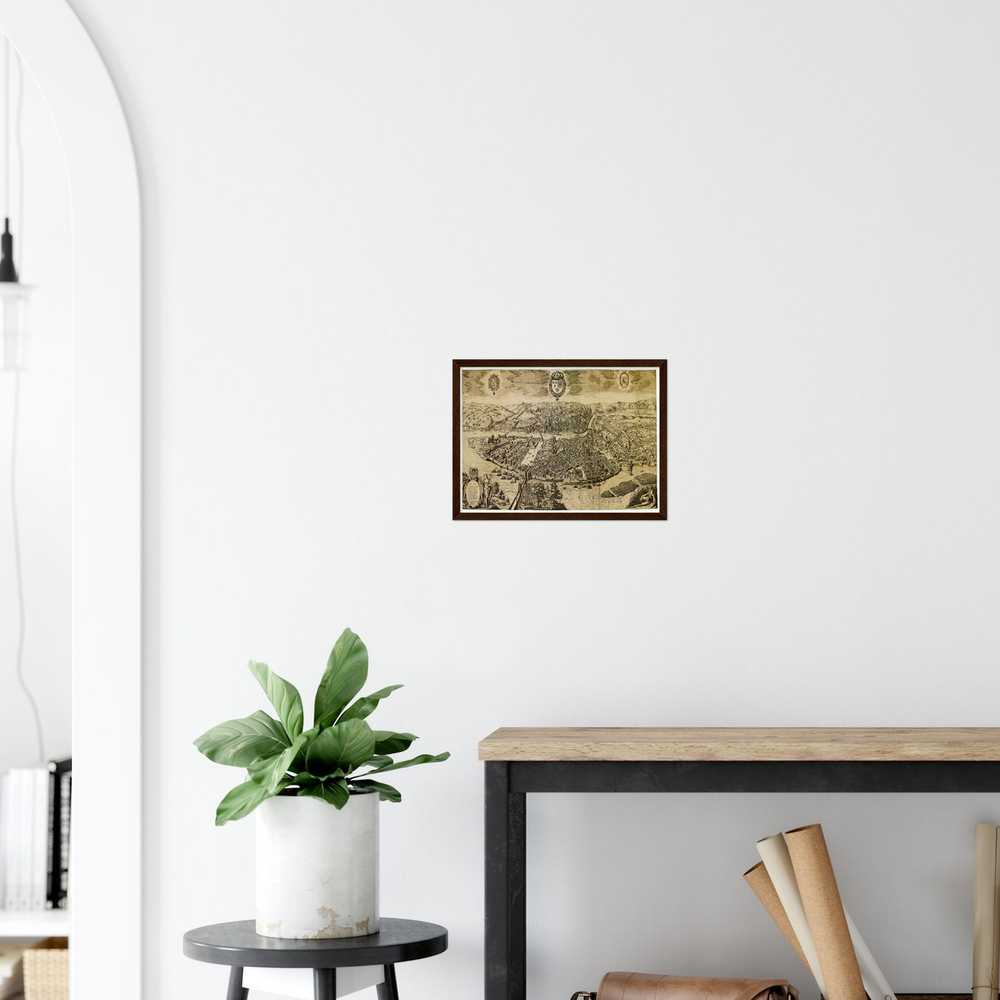 Historical city map  Test product horizontal 3 sizes