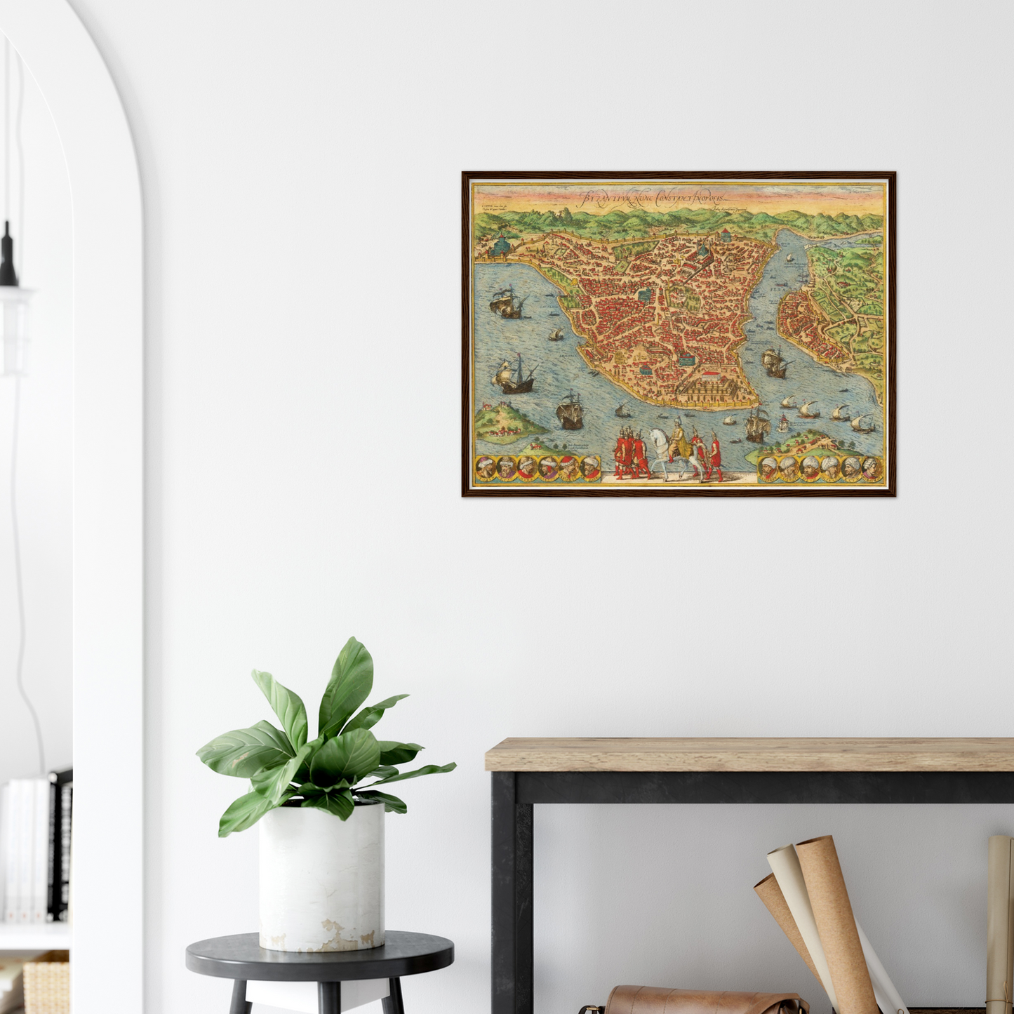 Historical city map  Test product horizontal 3 sizes