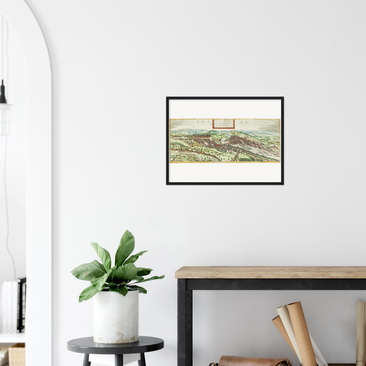 Historical city map  Test product horizontal 3 sizes