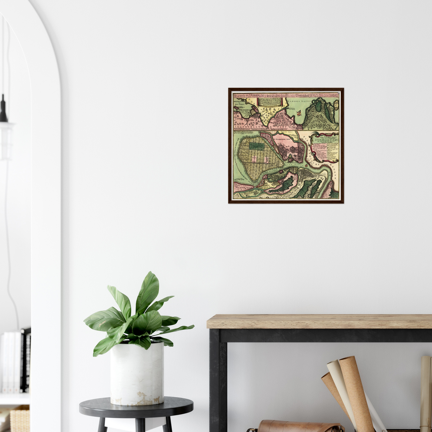 Historical city map  Test product horizontal 3 sizes