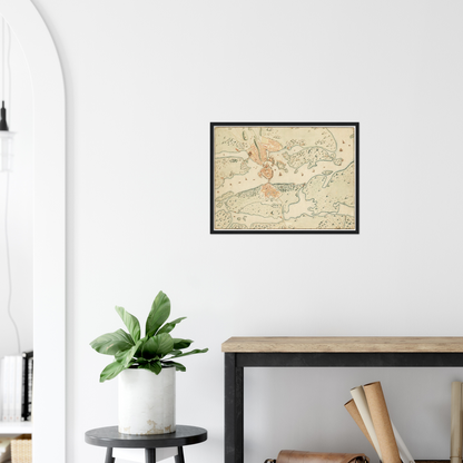 Historical city map  Test product horizontal 3 sizes