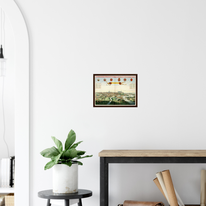 Historical city map  Test product horizontal 3 sizes