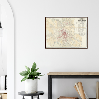 Historical city map  Test product horizontal 3 sizes