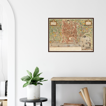 Historischer Stadtplan Palermo um 1592