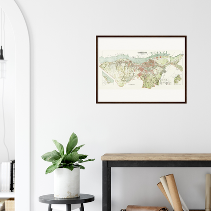 Historical city map  Test product horizontal 3 sizes