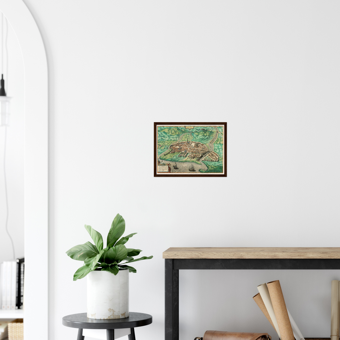 Historical city map  Test product horizontal 3 sizes