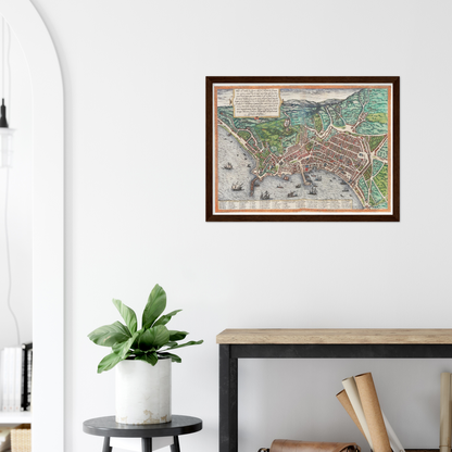 Historical city map  Test product horizontal 3 sizes