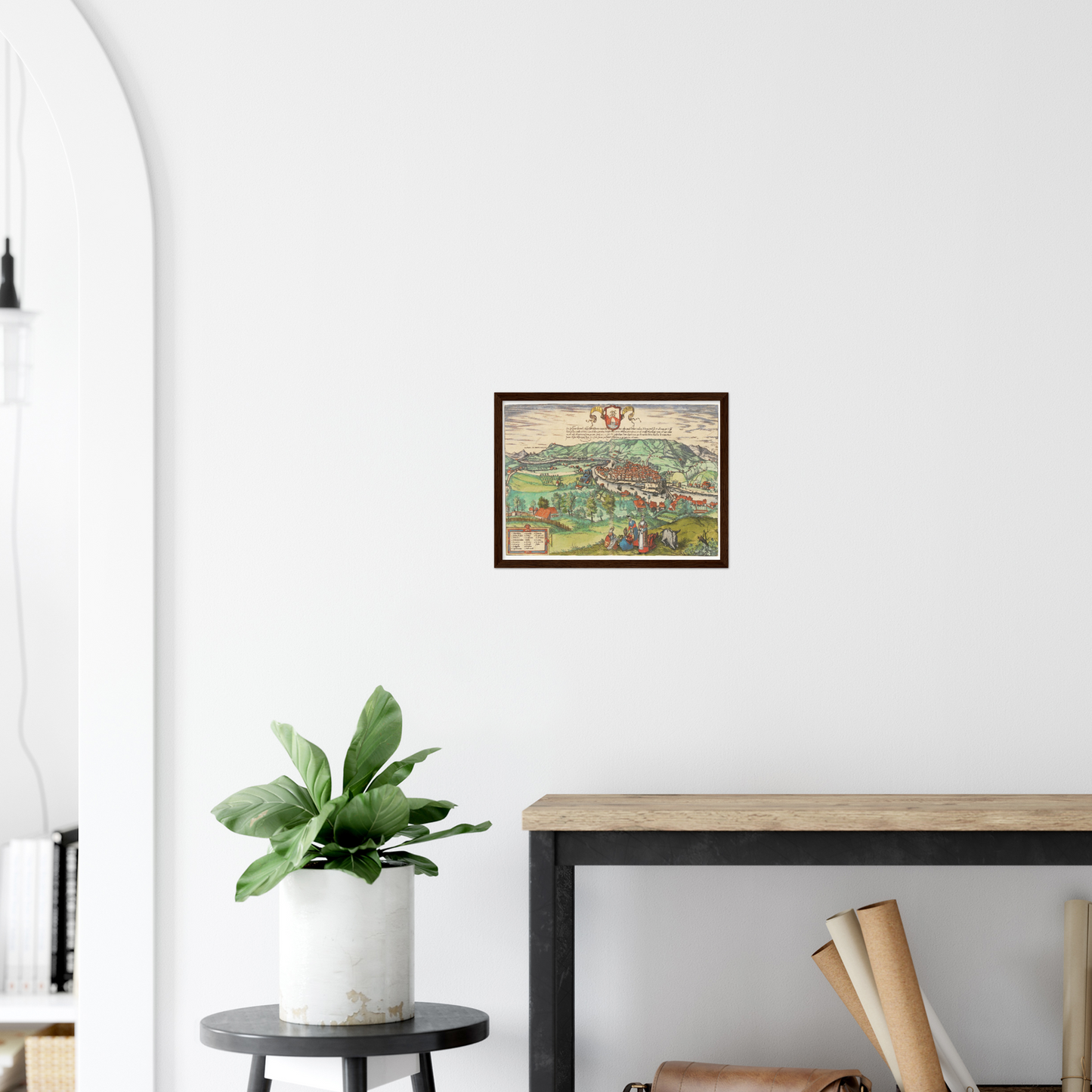 Historical city map  Test product horizontal 3 sizes