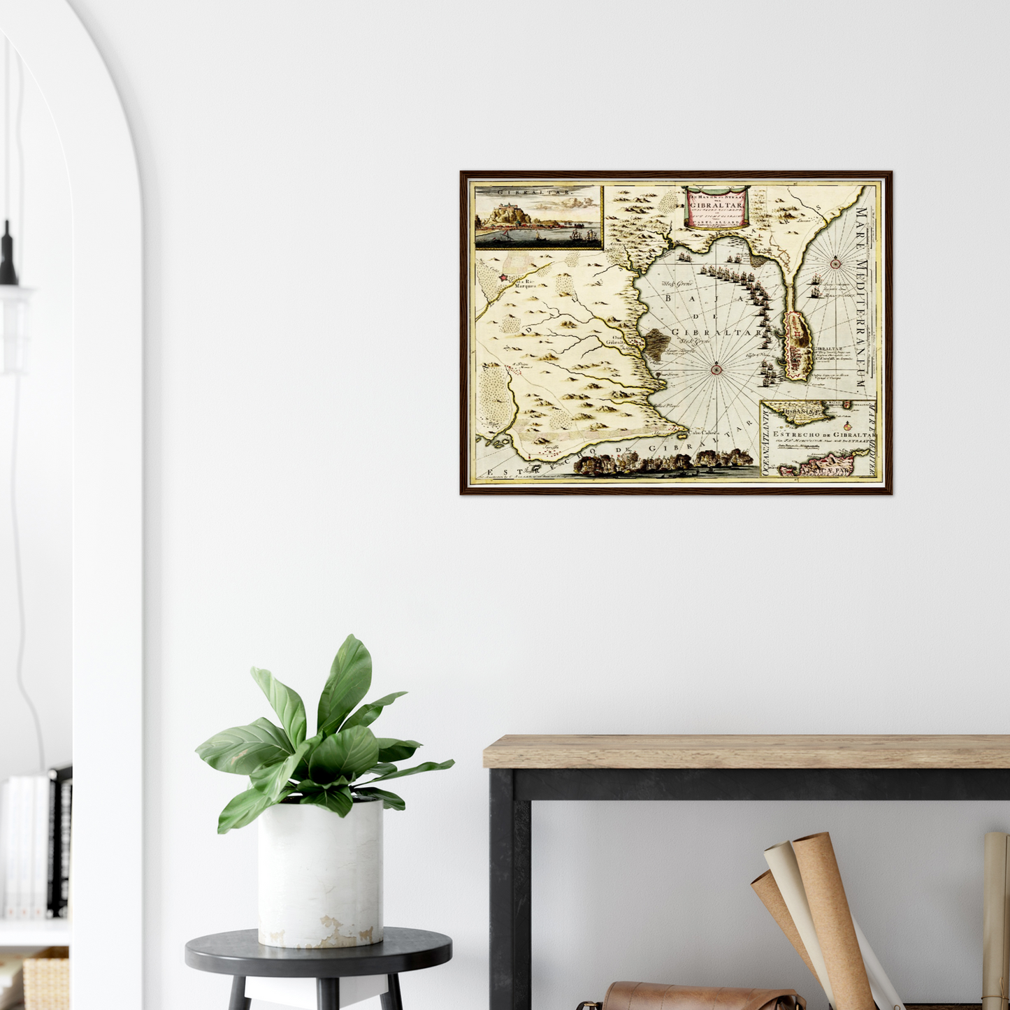 Historical city map  Test product horizontal 3 sizes