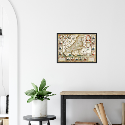 Historical city map  Test product horizontal 3 sizes