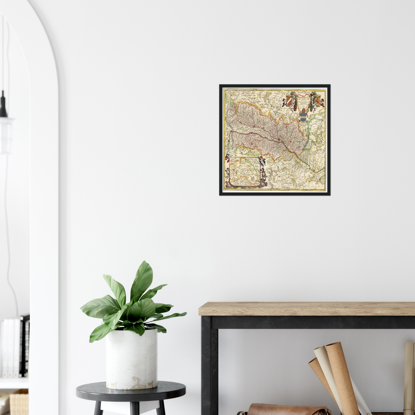 Historical city map  Test product horizontal 3 sizes