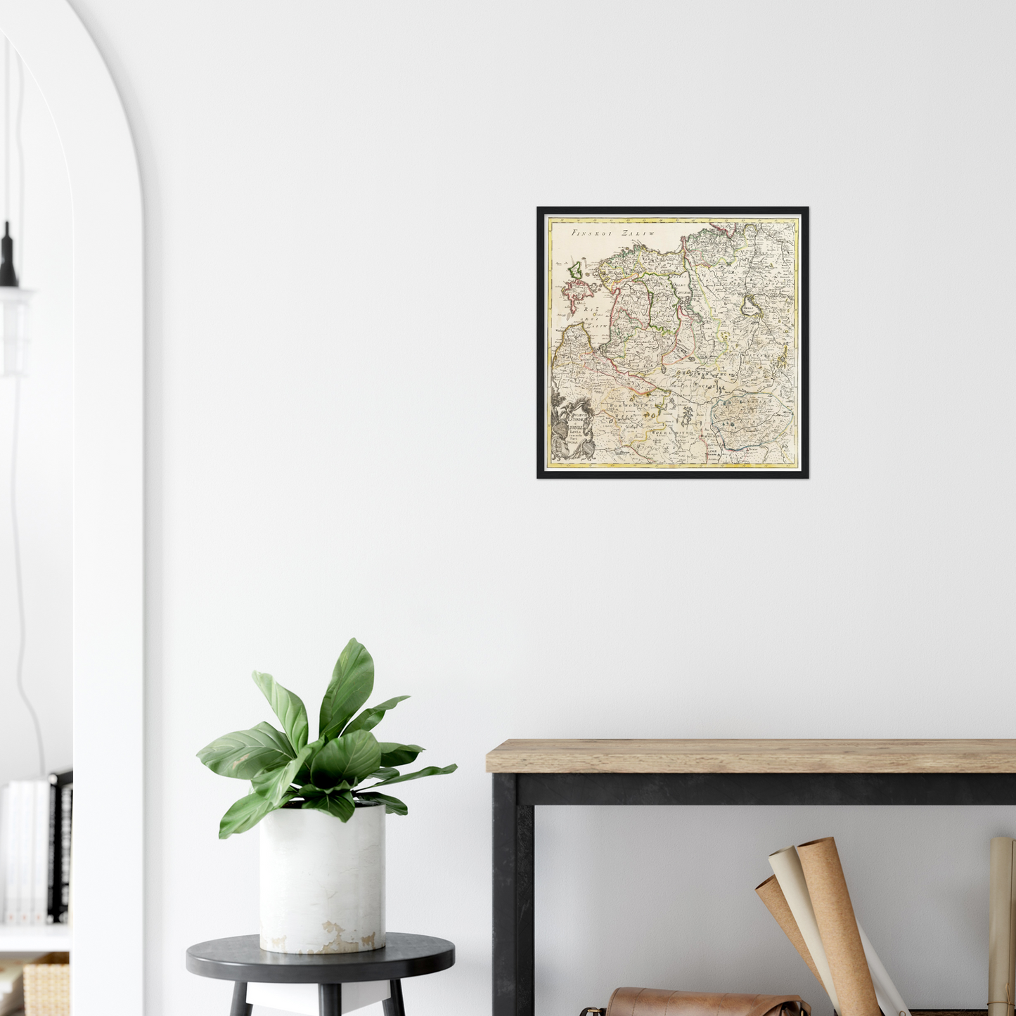 Historical city map  Test product horizontal 3 sizes